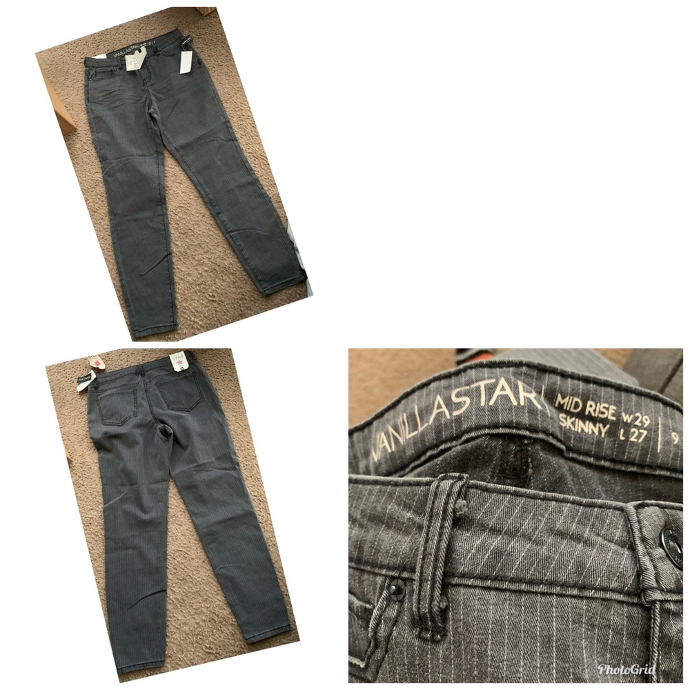 Junior pin striped jeans